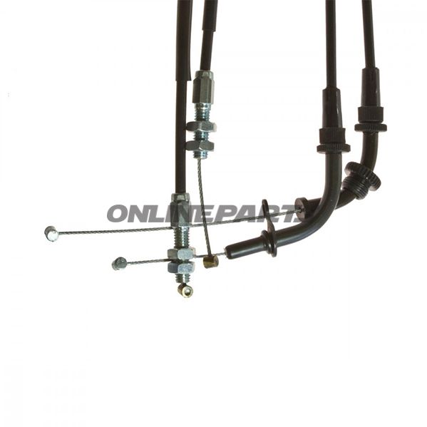 Throttle Cable Set Extendedfor Superbike Handlebar Conversion