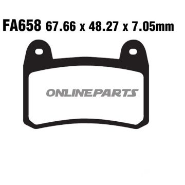 Brake Pads Std Ebc Fa658