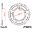 Rear Sprocket 43T Pitch 530 Silverinner Diameter 080 Bolt Spacing 110