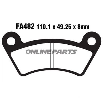 Brake Pads Std Ebc Fa482tt