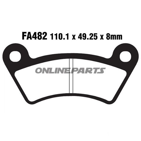 Brake Pads Std Ebc Fa482tt