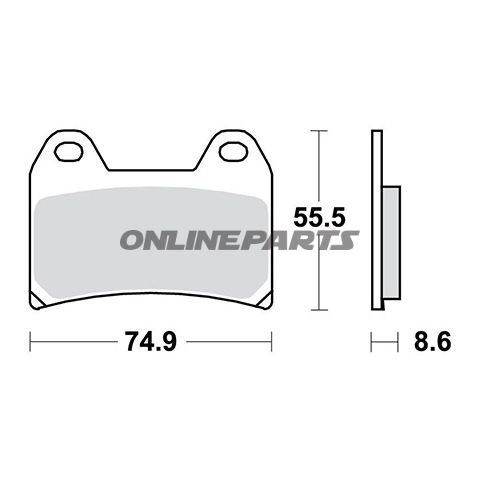 Brake Pad Sinter Carbon Scr Trwaltn 7321433