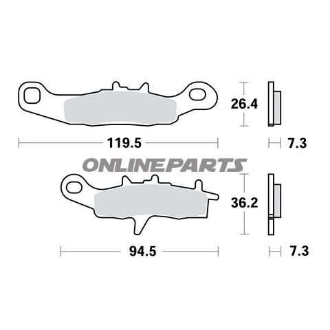 Brake Pad Sinter Si Trwaltn 7320583