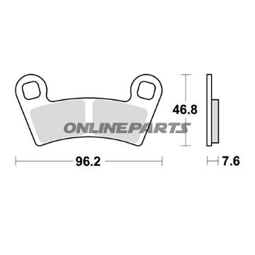 Brake Pad Sinter Si Trwaltn 7321276