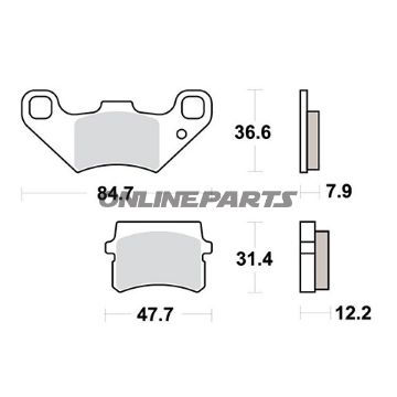 Brake Pads Std Trwaltn 7322381