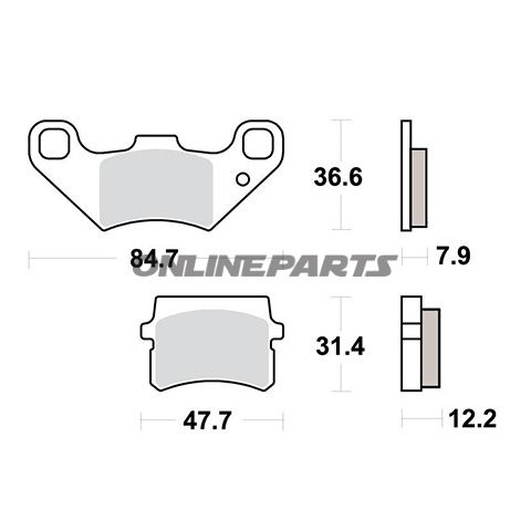 Brake Pads Std Trwaltn 7322381