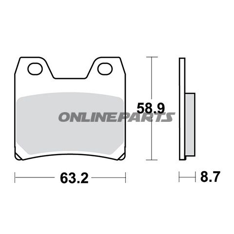 Brake Pad Sinter Sh Trwaltn 7324338