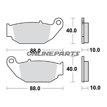 Brake Pad Sinter Si Trwaltn 7326404