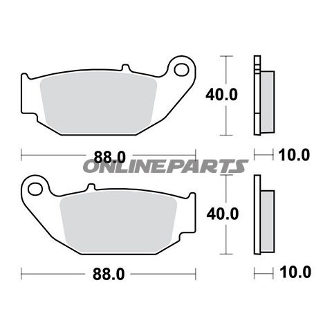 Brake Pads Std Trwaltn 7326414