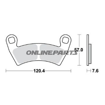 Brake Pad Sinter Si Trwaltn 7370099