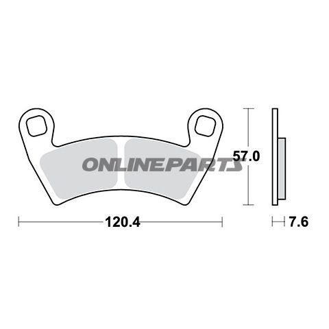 Brake Pad Sinter Si Trwaltn 7370099