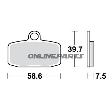 Brake Pad Sinter Si Trwaltn 7376901
