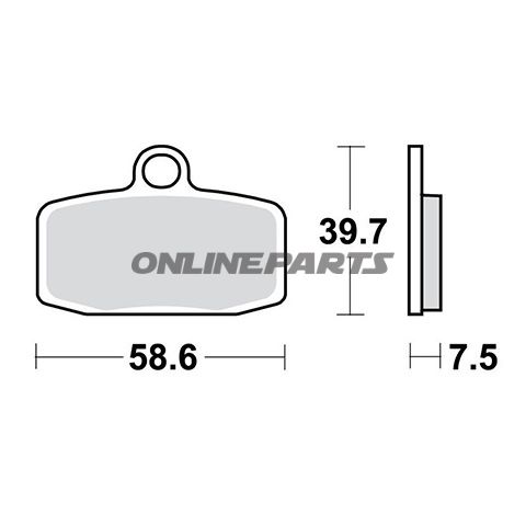 Brake Pad Sinter Si Trwaltn 7376901