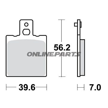 Brake Pad Sinter Si Trwaltn 7376940