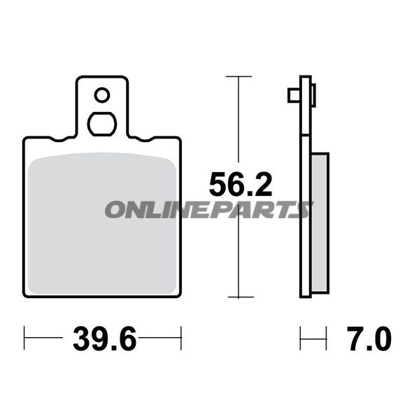 Brake Pad Sinter Si Trwaltn 7376940
