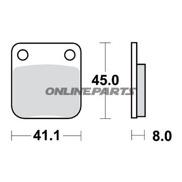 Brake Pad Sinter Si Trwaltn 7376965