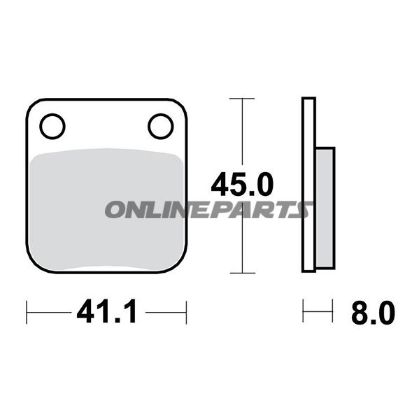 Brake Pad Sinter Si Trwaltn 7376965