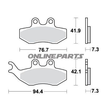 Brake Pads Std Trwaltn 7378698