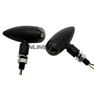 Micro Indicator - Highsider Bulletsmoked Glass Short Black