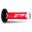 Grips White/Red/Blackdurchmesser 22 / 25 Mm. Länge 115 Mm Geschlossen