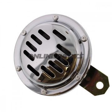Motorcycle Horn 12V Ac Chrome Jmp100 Mm
