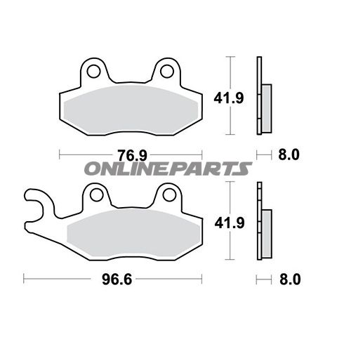 Brake Pad Scooter Trw