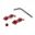 Brake Hose Bracket Probolt7mm 2Fach Alu Red