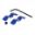 Brake Hose Bracket Probolt9mm 2Fach Alu Blue