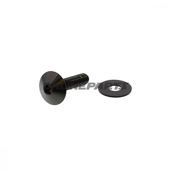 Jmp Dome Head Boltm6x1.00 25Mm A4 Stainless Black