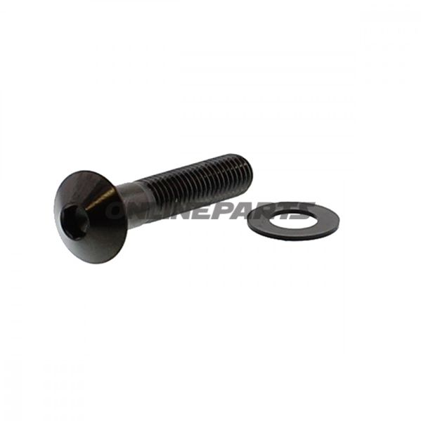 Jmp Dome Head Boltm8x1.25 40Mm A4 Stainless Black