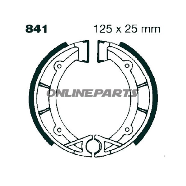Brake Shoes Grooved Inc Springs Ebcgerillt
