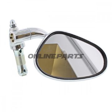 Mirror Oval Chrome Right