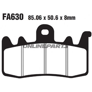 Brake Pads Sintered Epfa Ebc Epfa630hhsee Also 7870160