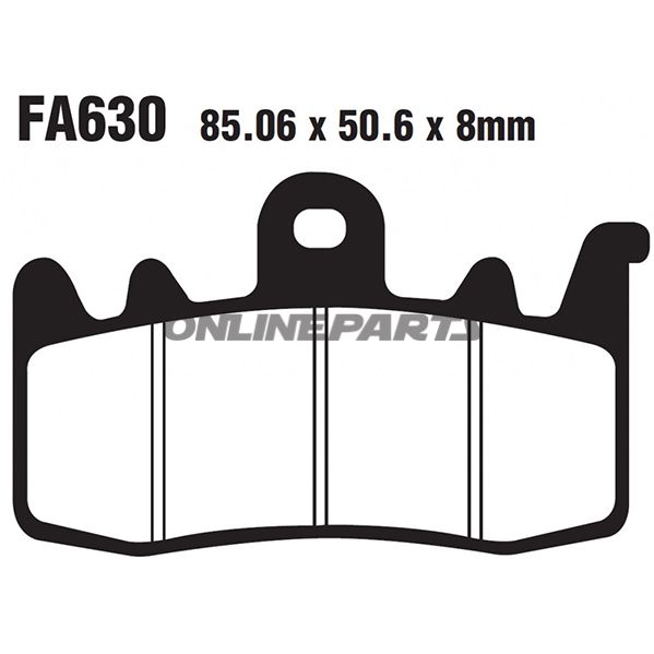 Brake Pads Sintered Epfa Ebc Epfa630hhsee Also 7870160