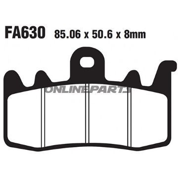 Brake Pad Sinter Gpfax Ebc Gpfax630hhaltn 7870123