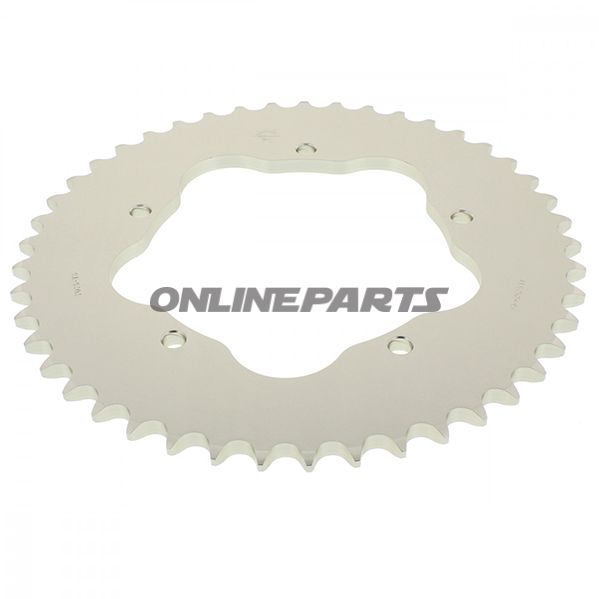 Rear Sprocket Alu 45 Tooth Pitch 525 Silverfür Kettenradträger 7585011