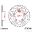 Rear Sprocket 44 Tooth Pitch 520Inner Diameter 100 Bolt Spacing 124