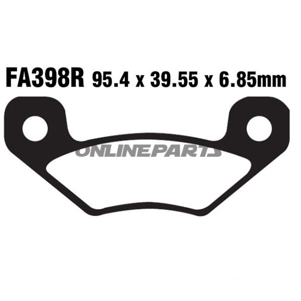 Brake Pads Sintered R Ebc Fa398roder 7870069