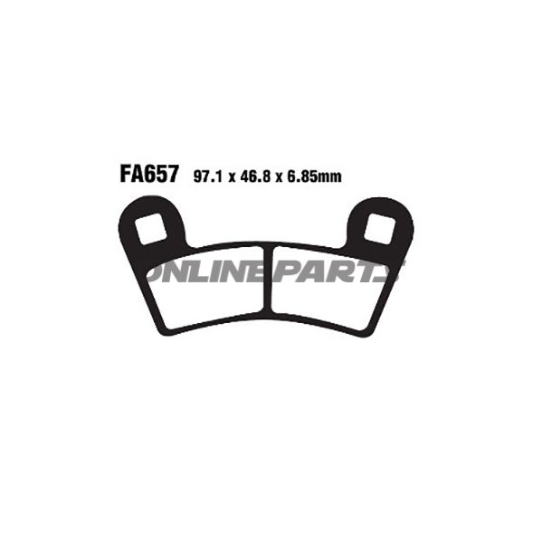 Brake Pads Sintered R Ebc Fa657r