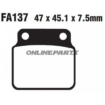 Brake Pads Std Ebc Fa137tt