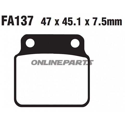 Brake Pads Std Ebc Fa137tt