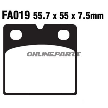 Brake Pads Std Ebc Fa019