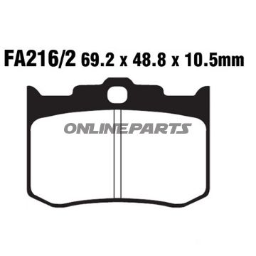 Brake Pads Std Ebc Fa216/2