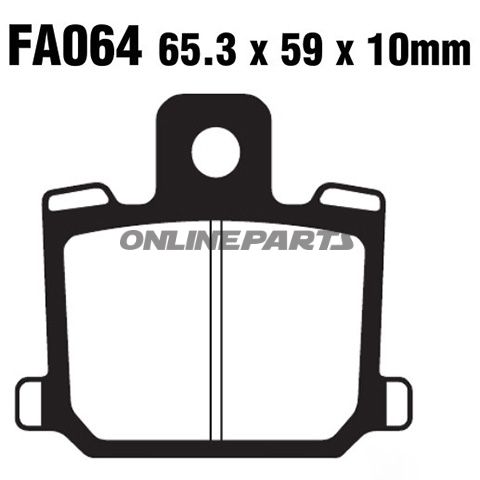 Brake Pads Std Ebc Fa064