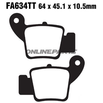 Brake Pads Std Ebc Fa634tt