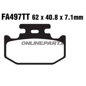 Brake Pads Std Ebc Fa497tt