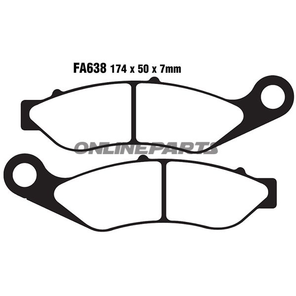 Brake Pads Std Ebc Fa638