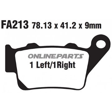 Brake Pad Sinter Hh Scooter Ebc Sfa213hhalternative: 7875412