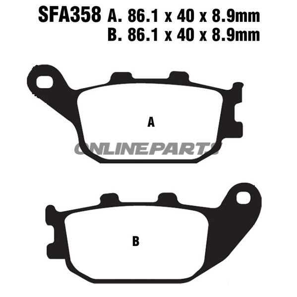 Brake Pads Sint Hh Sco Ebc Sfa358hh