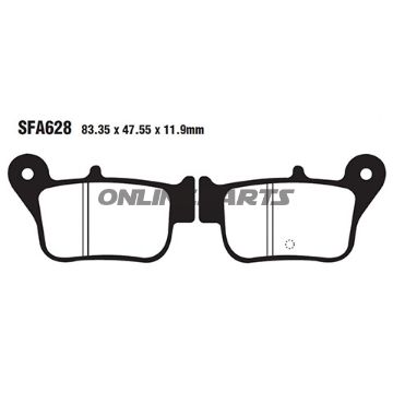 Brake Pad Sinter Hh Scooter Ebc Sfa628hh